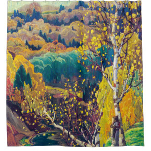 October Gold Franklin Carmichael Shower Curtain
