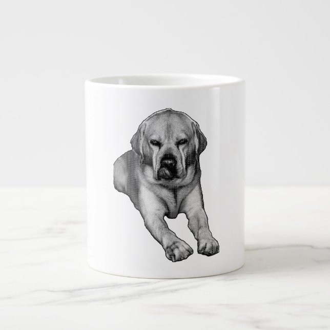 October Guardian in Dots Large Coffee Mug (Front)