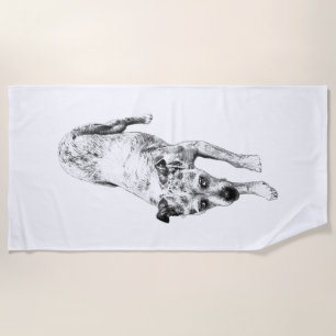 October Guardian, Steady Eyes Beach Towel