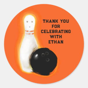 October Halloween Birthday Thank You Classic Round Sticker