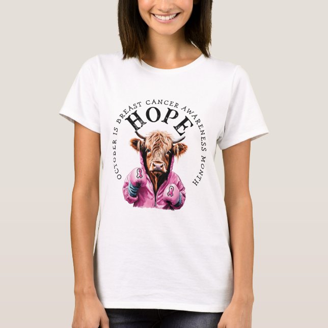 October is Breast Cancer  Awareness Hope T-Shirt (Front)