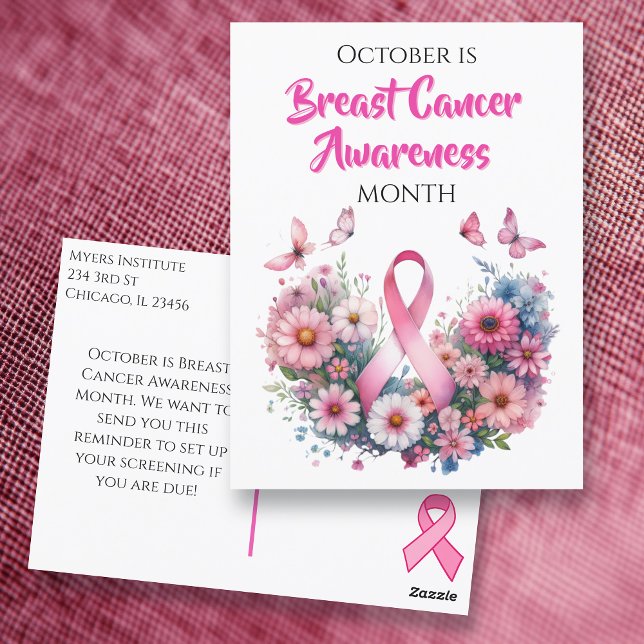 October is Breast Cancer Awareness Month Postcard (Creator Uploaded)