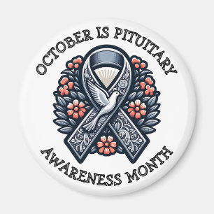 October is Pituitary Awareness Month Magnet