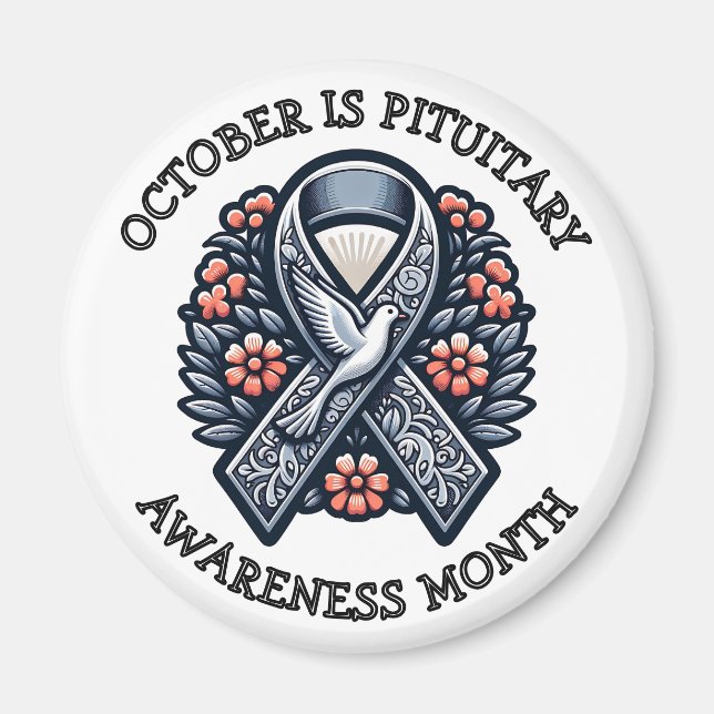 October is Pituitary Awareness Month Magnet (Front)