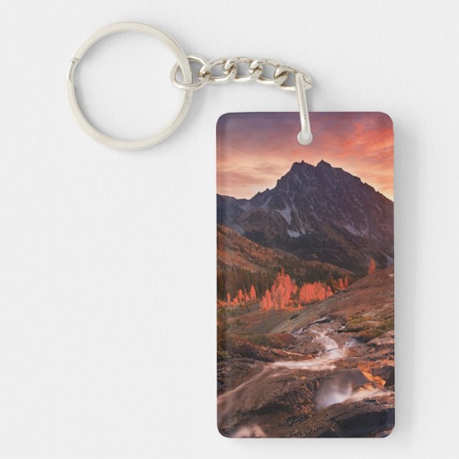 October Light on Headlight Basin Key Ring (Front)