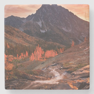 October Light on Headlight Basin Stone Coaster