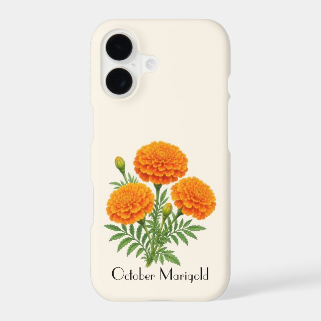October Marigold Flowers Phone Case (Back)