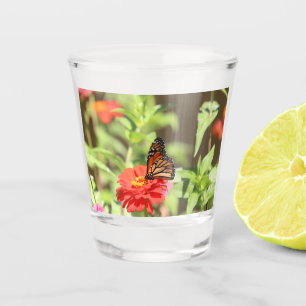 October Monarch Shot Glass