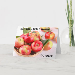 October National Apple Month Card
