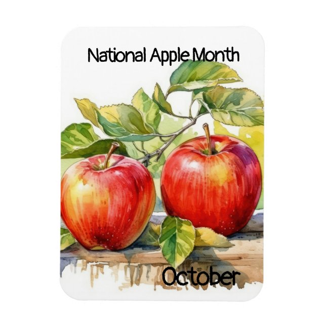 October National Apple Month Magnet (Vertical)
