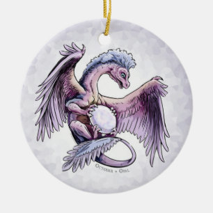 October’s Birthstone Dragon: Opal Ornament
