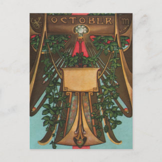 October - Scorpio Postcard