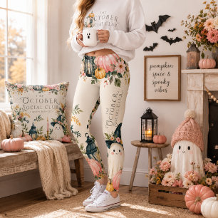 October Social Club Cosy Ghost Leggings