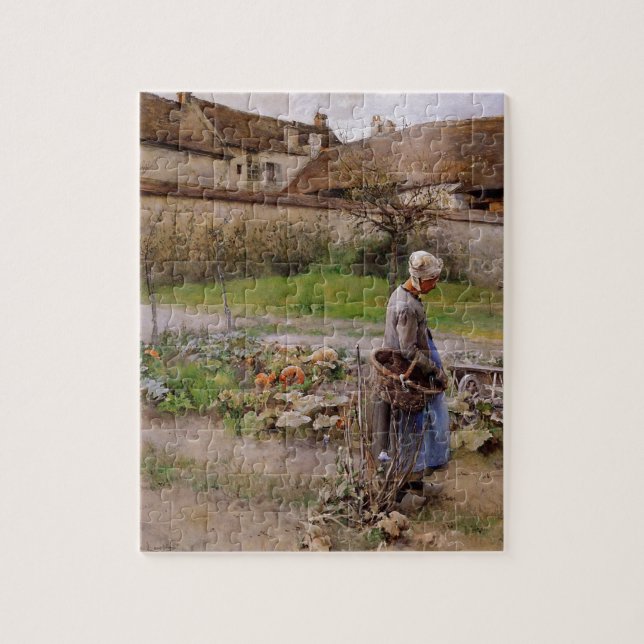 October The Pumpkins Carl Larsson Jigsaw Puzzle (Vertical)