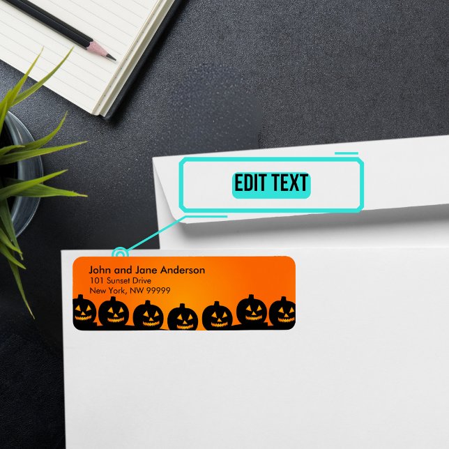 October Themed Personalised Address Return Address Label (Please enjoy our mailing labels. There is one for every month.)