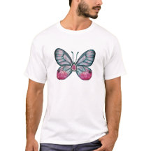 October Tourmaline Glasswing Butterfly Design