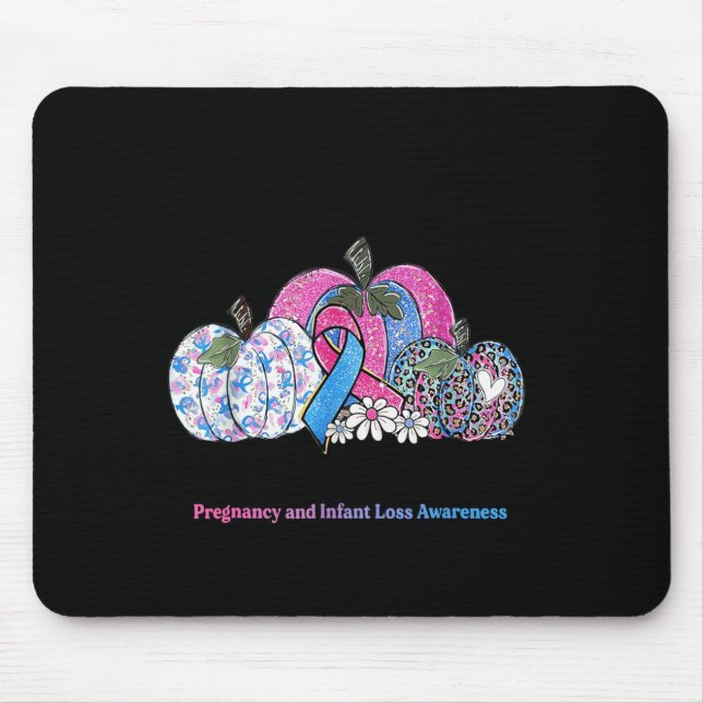 October We Wear Nk &amp; Blue Pregnancy Infant Los Mouse Pad (Front)