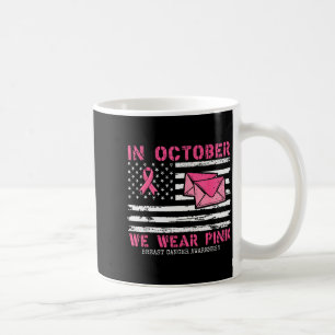 October We Wear Nk Breast Cancer Awareness Stal Wo Coffee Mug