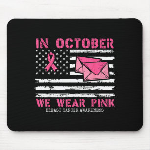 October We Wear Nk Breast Cancer Awareness Stal Wo Mouse Pad