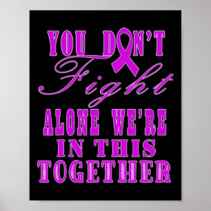 October We Wear Pink Awareness Of Breast Cancer Pu Poster
