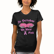 October We Wear Pink Halloween Ghost Breast Cancer