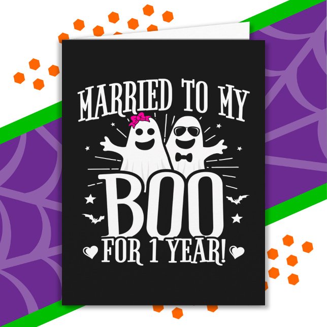 October Wedding Anniversary Funny 1st Anniversary Card (Creator Uploaded)