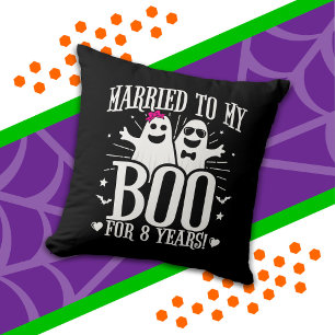 October Wedding Anniversary Funny 8th Anniversary Cushion