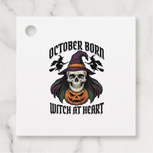 October Witch Shirt Vintage Halloween Birthday Des Favour Tags