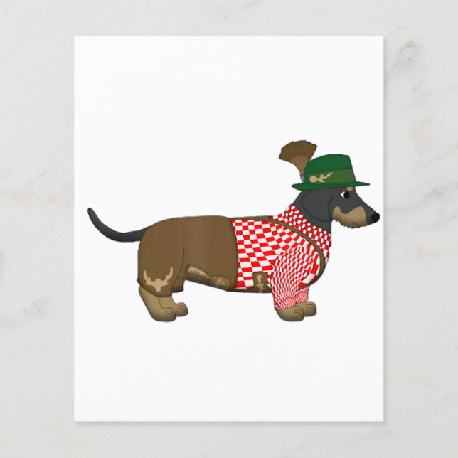 Octoberfest 2018  - Funny German Dachshund Costume Flyer (Front)