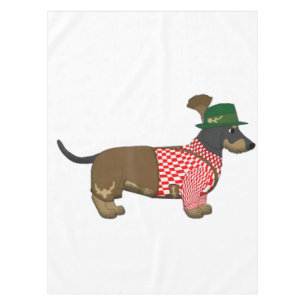 Octoberfest 2018  - Funny German Dachshund Costume Tablecloth