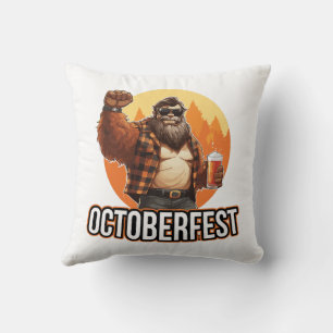 Octoberfest Bigfoot  Cushion