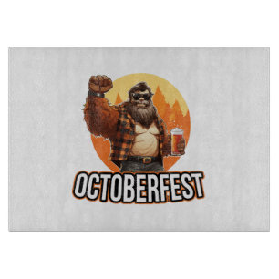 Octoberfest Bigfoot Cutting Board