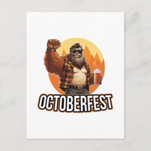 Octoberfest Bigfoot  Enclosure Card