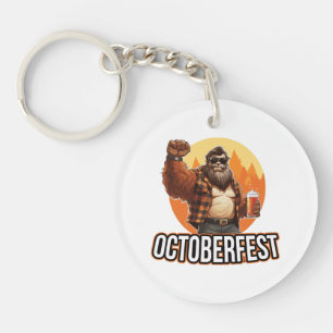 Octoberfest Bigfoot Key Ring