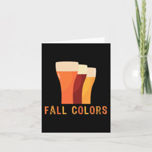 Octoberfest Fall Colours Funny Beer Drinking Vinta Card