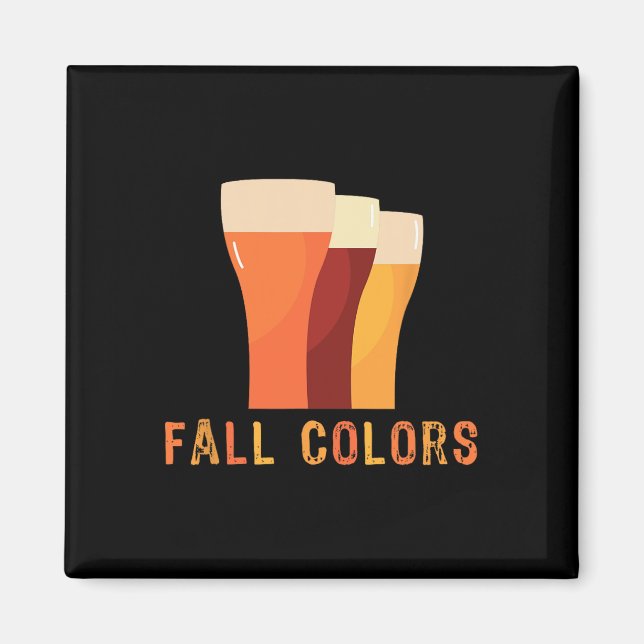Octoberfest Fall Colours Funny Beer Drinking Vinta Magnet (Front)