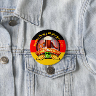 Octoberfest Festival Personalise Name Year 20xx 7.5 Cm Round Badge