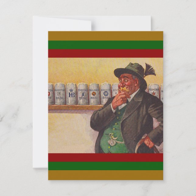 Octoberfest Oktoberfest Party Invitations Beer (Front)