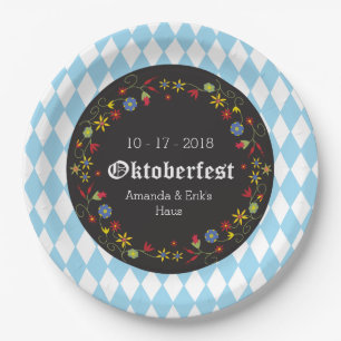 Octoberfest, Oktoberfest Party Plates - Customise