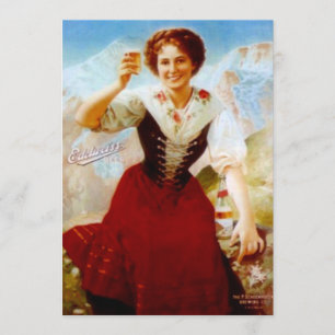 OCTOBERFEST vintage Edelweiss BEER PARTY INVITES