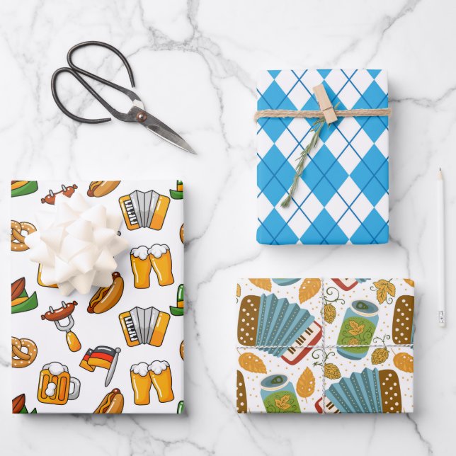 Octoberfest  wrapping paper sheet (Front)