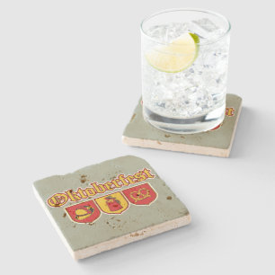 Octoberfestt-Shields-Icons2 Stone Coaster