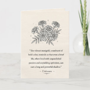 October's Marigold Card