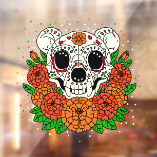October's Marigolds & Bear Skull