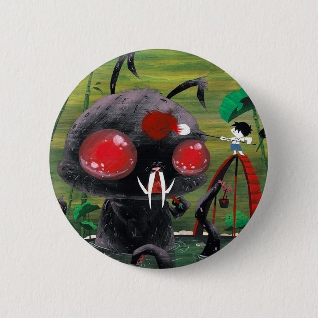 Octobunny 6 Cm Round Badge (Front)