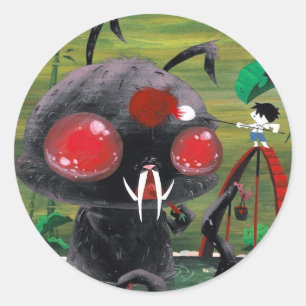 Octobunny Classic Round Sticker