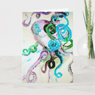 Octocolor Friendship Greeting Card