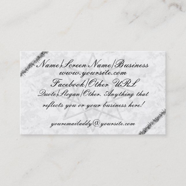 Octogram Grey Introduction Business Card (Front)