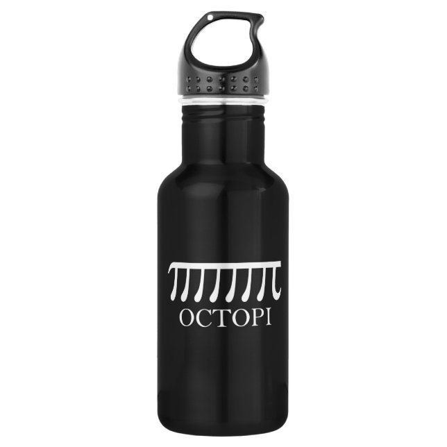 Octopi - Funny Pi Octopus Math 532 Ml Water Bottle (Front)