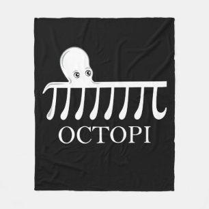 Octopi - Funny Pi Octopus Math Fleece Blanket